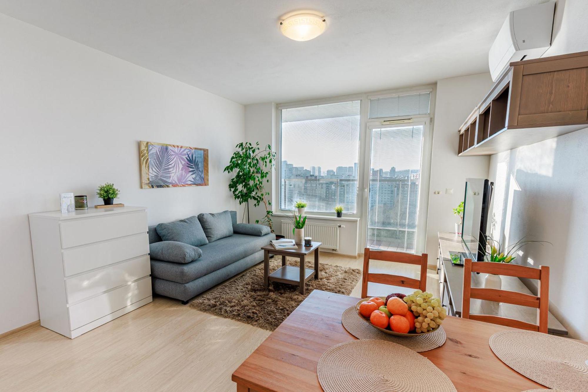 Sunny Apartment With Amazing Terrace On The 13Th Floor Near City Center 布拉迪斯拉发 外观 照片